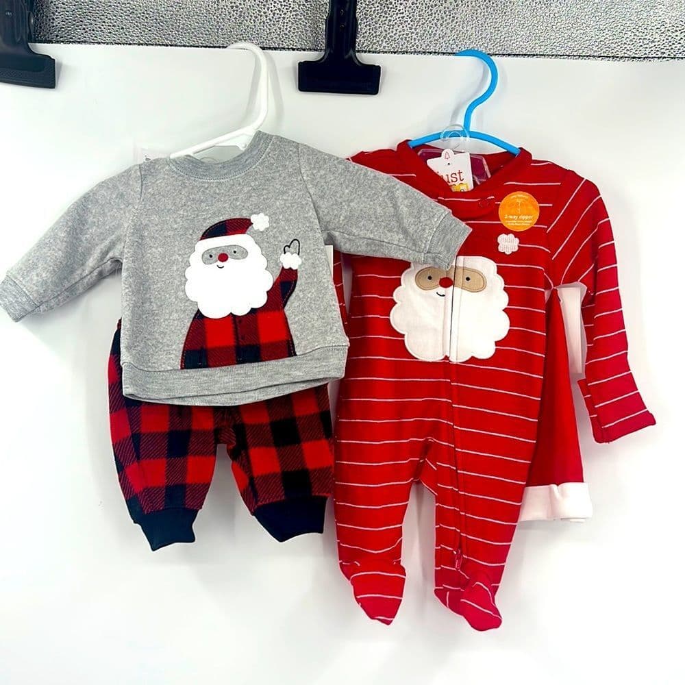 Just One You by CARTERS NWT Santa 2 ok Bundle Sz Newborn
