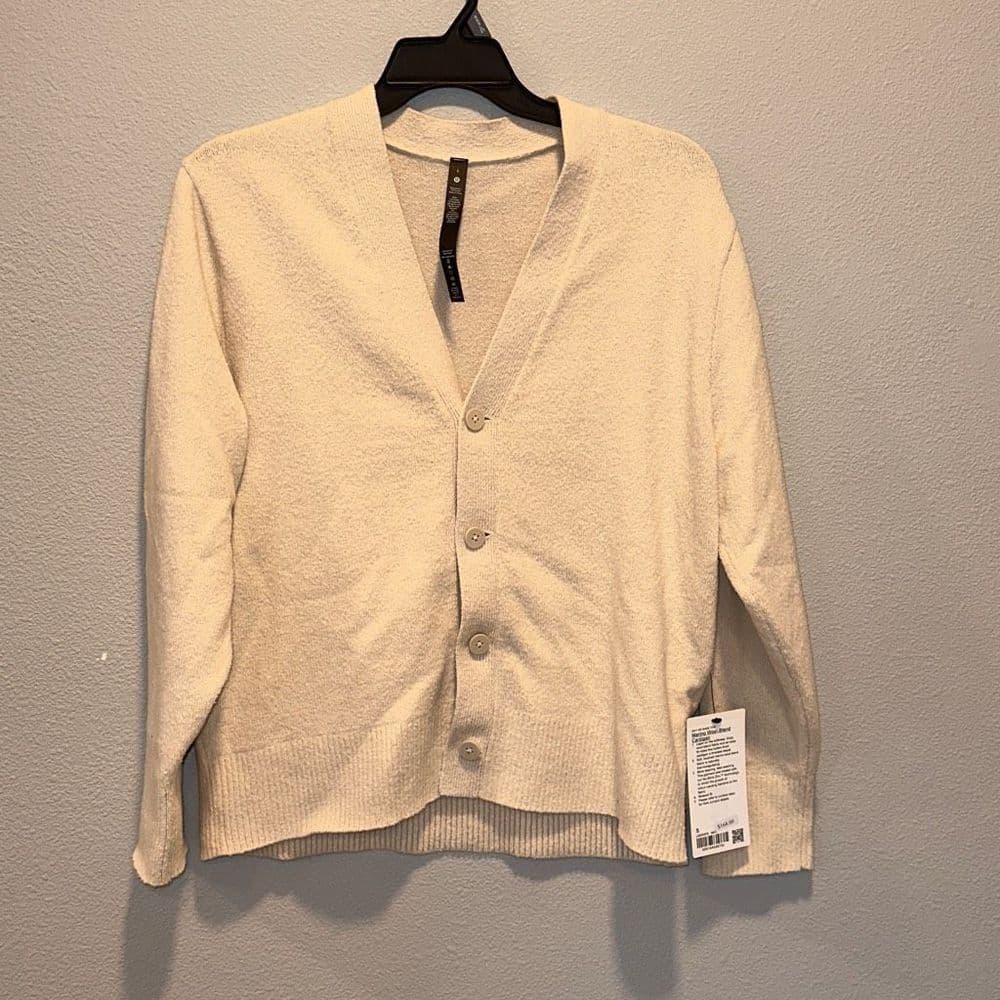 Lululemon Merino Wool-Blend Cardigan Mens Sz Small NWT