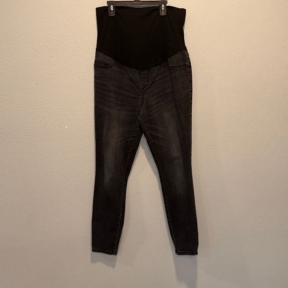 Liz Lange Maternity Jeggings Sz 12 Full Belly Panel