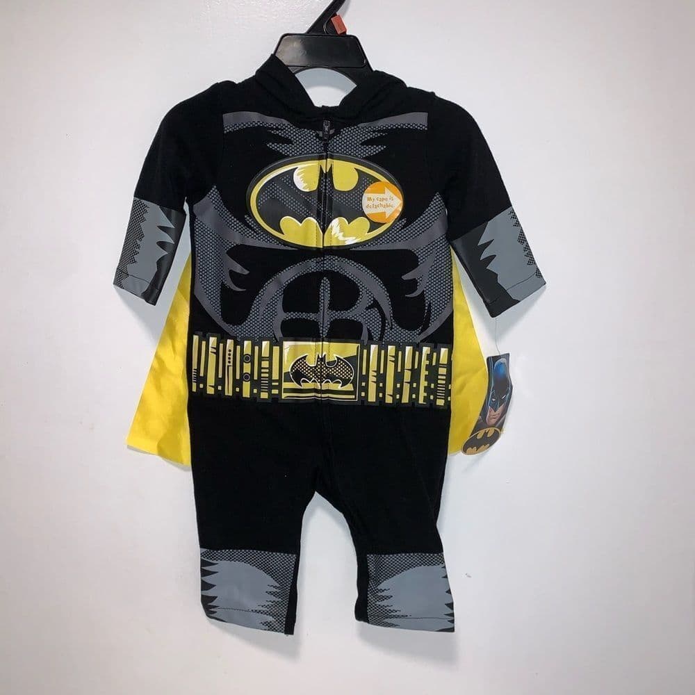 Batman Pajama/Playsuit with Cape 0-6M