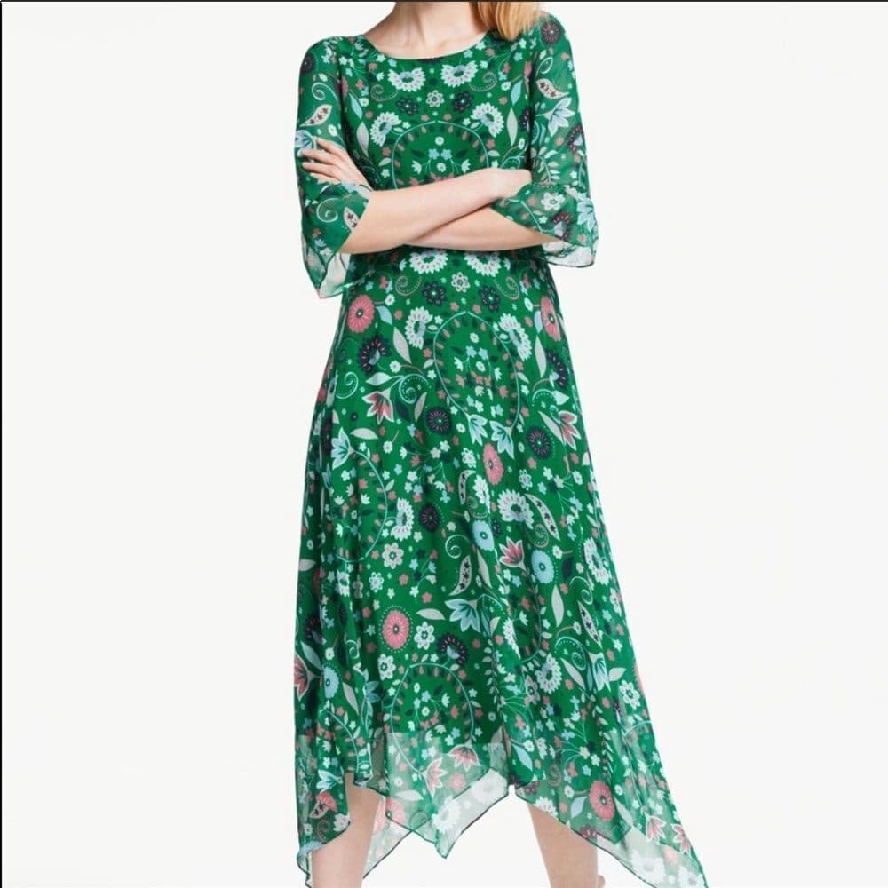 Boden Beatrix Dress Forest Folk Meadow US 4L