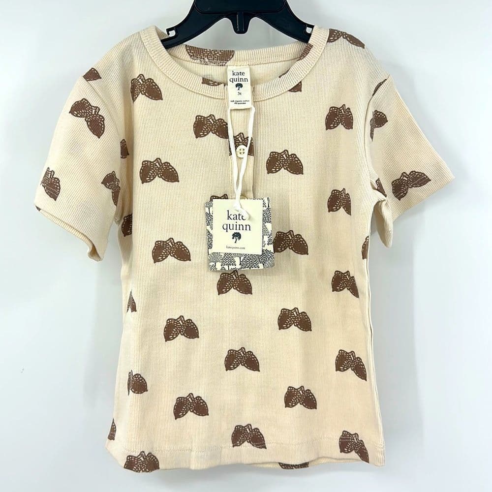 Kate Quinn Acorn Henley Tee Sz 3Y NWT