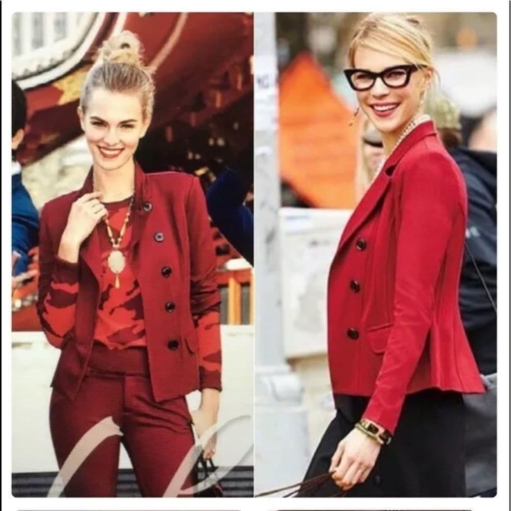 Cabi Red Outing Jacket # 3175 Sz 4