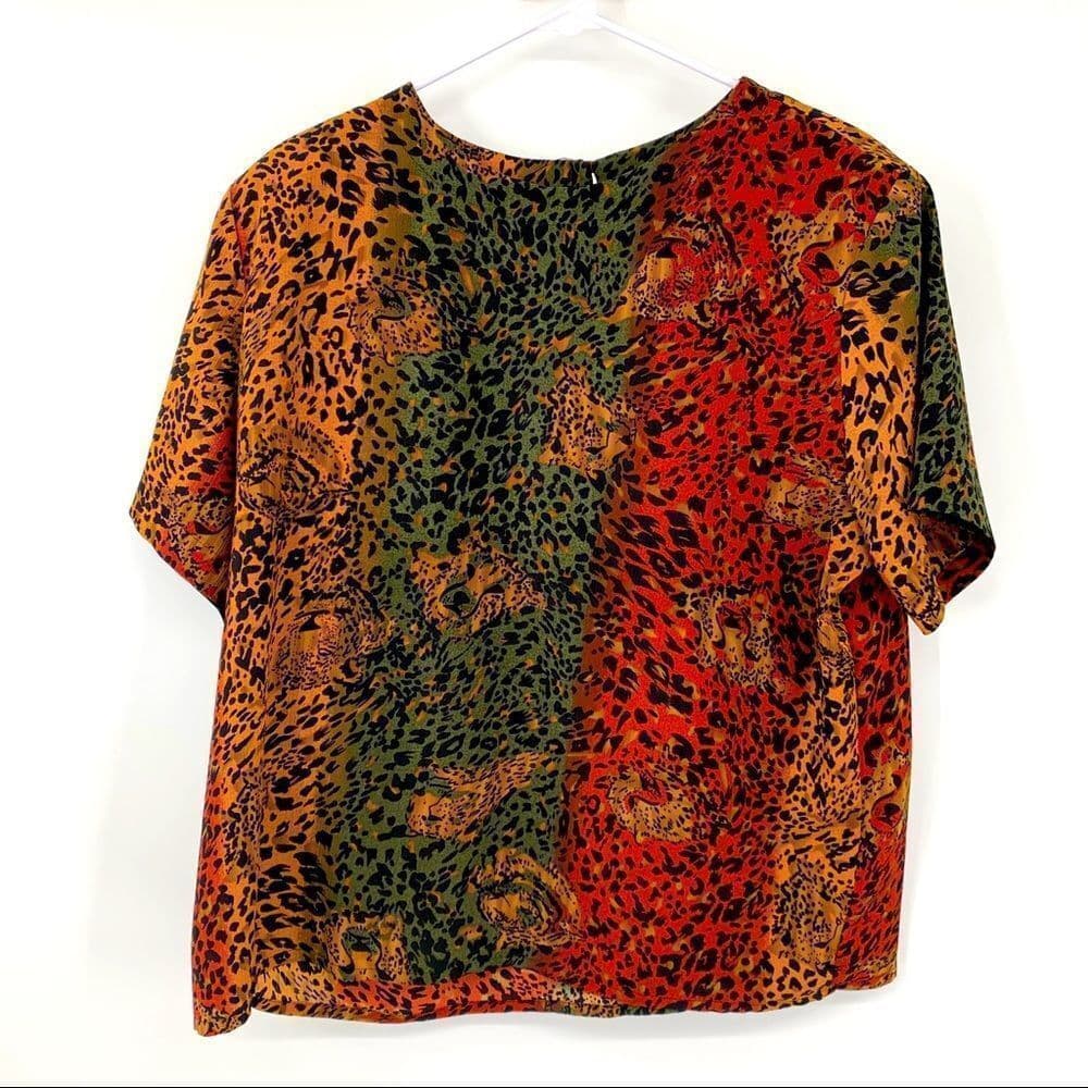 Vintage Ship ' N Shore Leopard Top