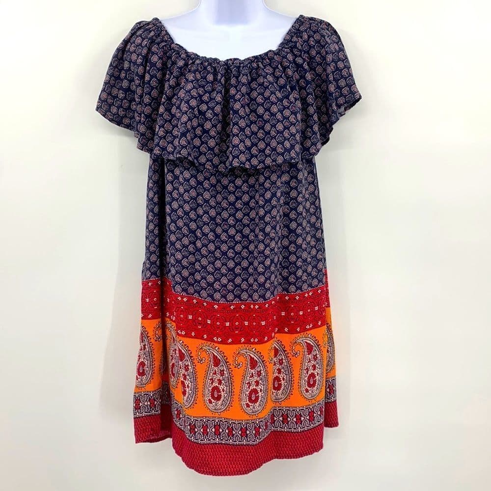 Beach Lunch Lounge Collection Off the shoulder Dress Sz M