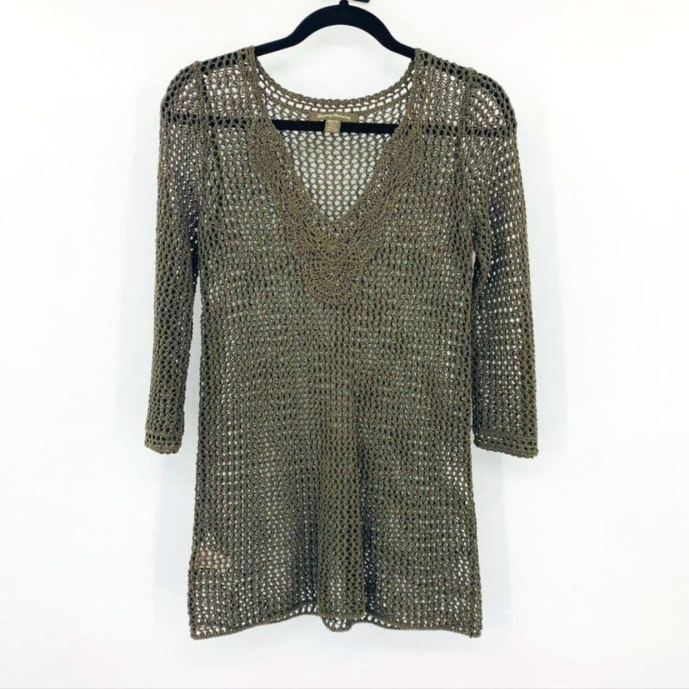 Tommy Bahama Knit Mesh Top Sz XS