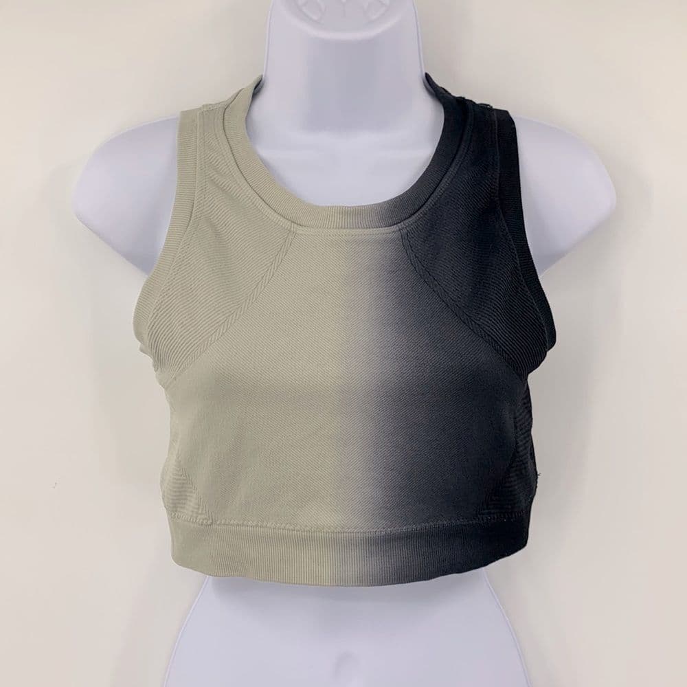 Mono B Crop Top Sports Bra Ombré Sz L