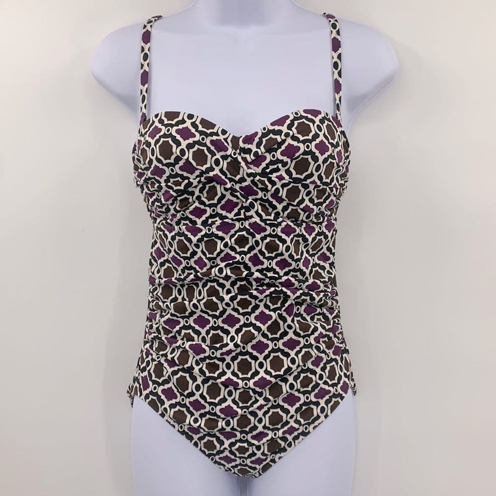 Lands End Underwire 1pc Swimsuit Sz 6