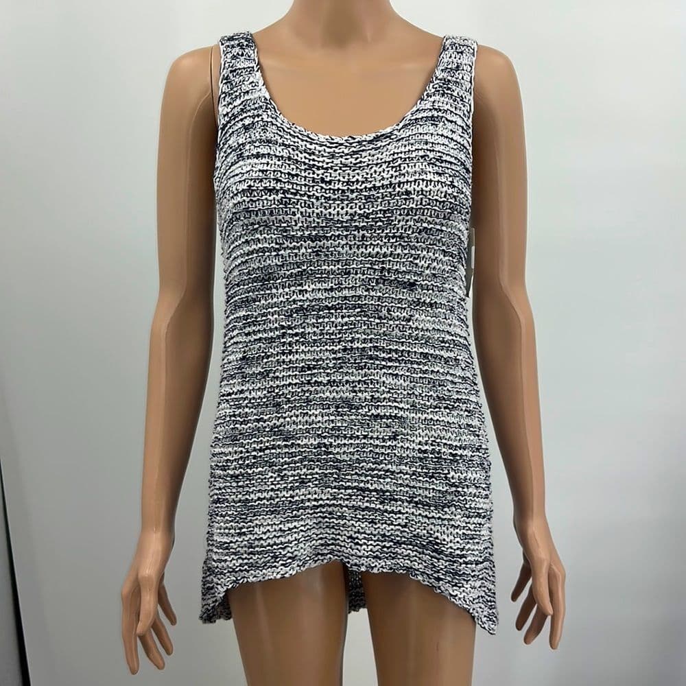 Two by Vince Camuto Heavy Knit Marbled Tank Sz Small NWT