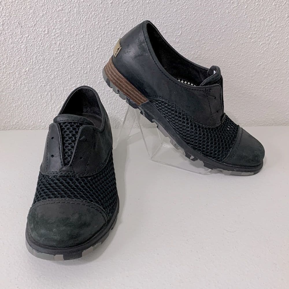 Sorel Major Oxford Black Mesh Sz 6.5
