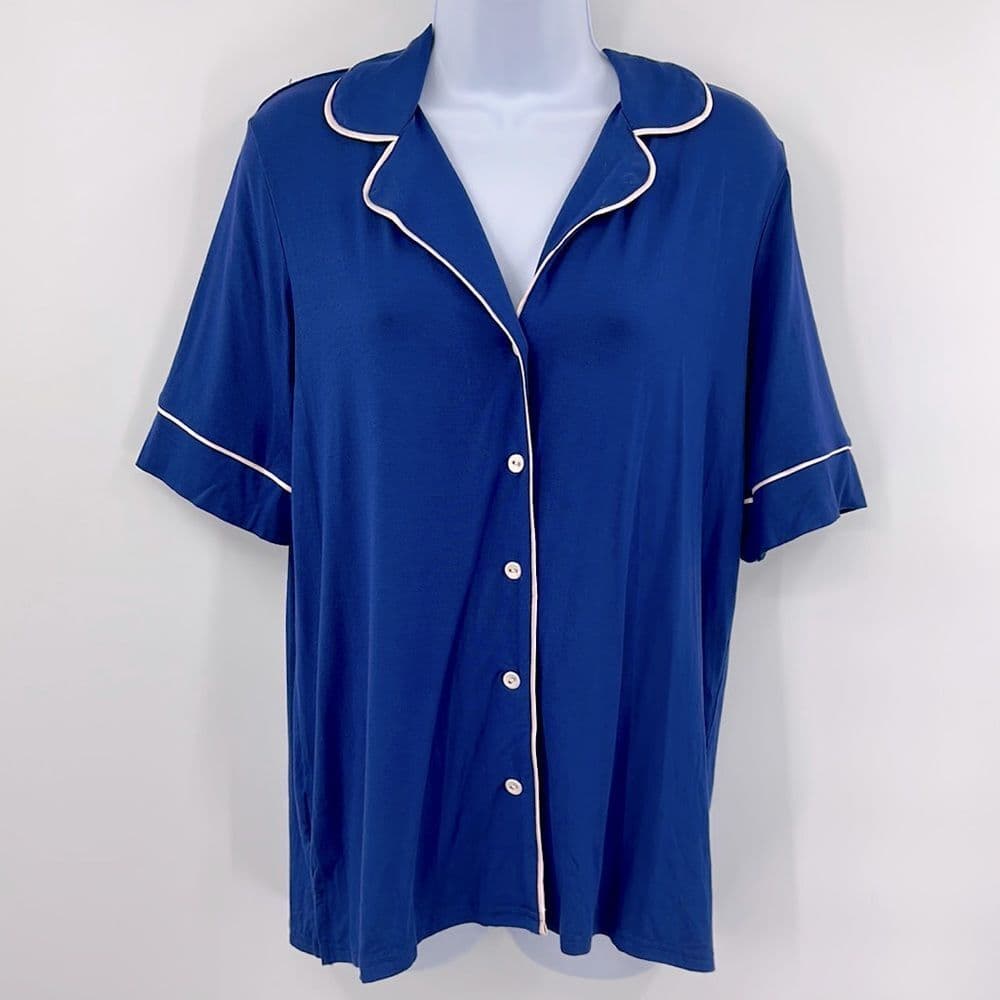 Adore Me Button Up PJ Top ONLY Size Large