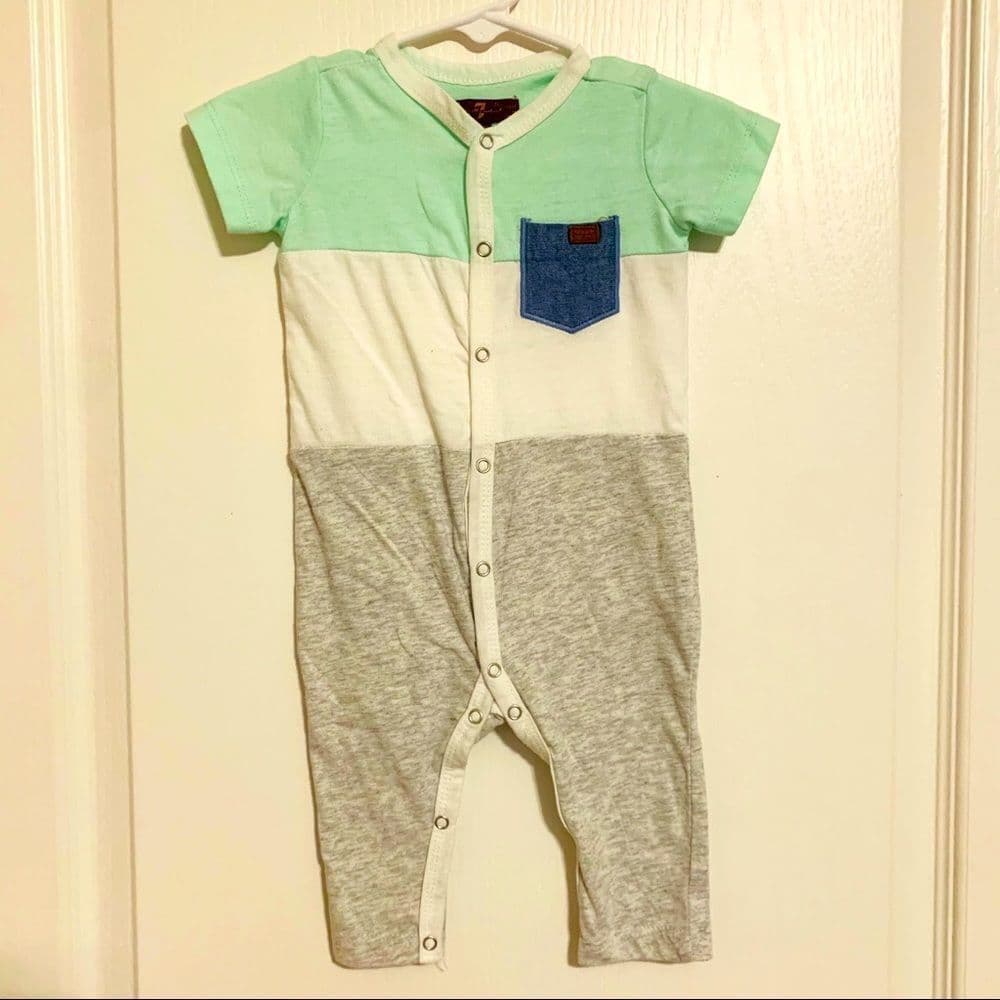 7 For All Mankind 3-6M Playsuit