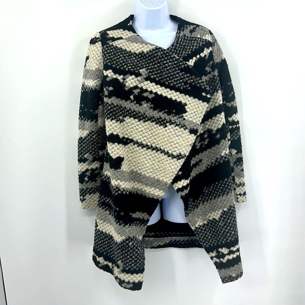 Guest Editor Knitted Wool Blend Cardigan Sweater Jacket Sz XS
