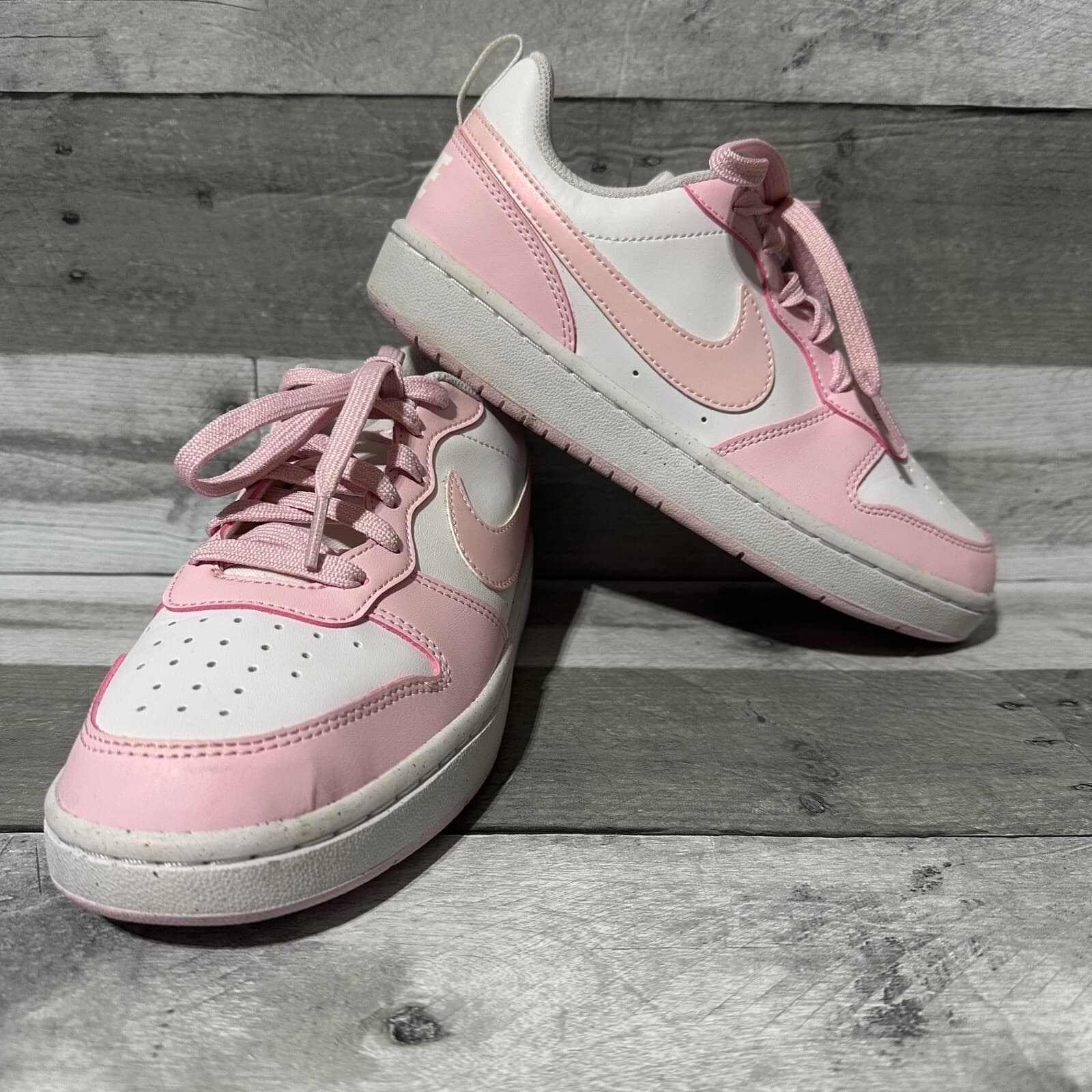 Nike Court Borough Low Recraft GS Pink Foam White DV5456-105 Size 5.5Y