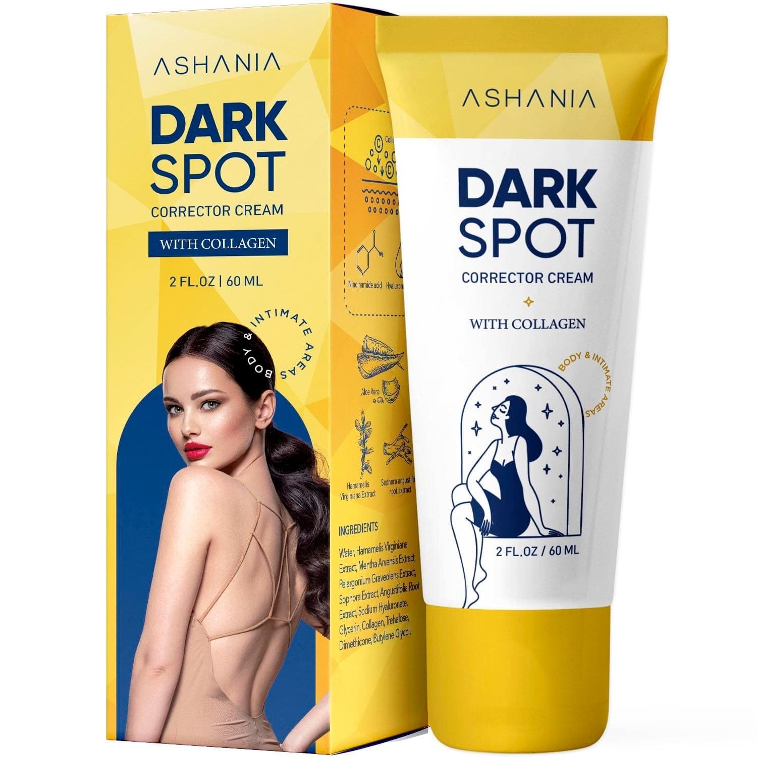 Dark Spot Corrector Cream Face & Body with Collagen 2oz