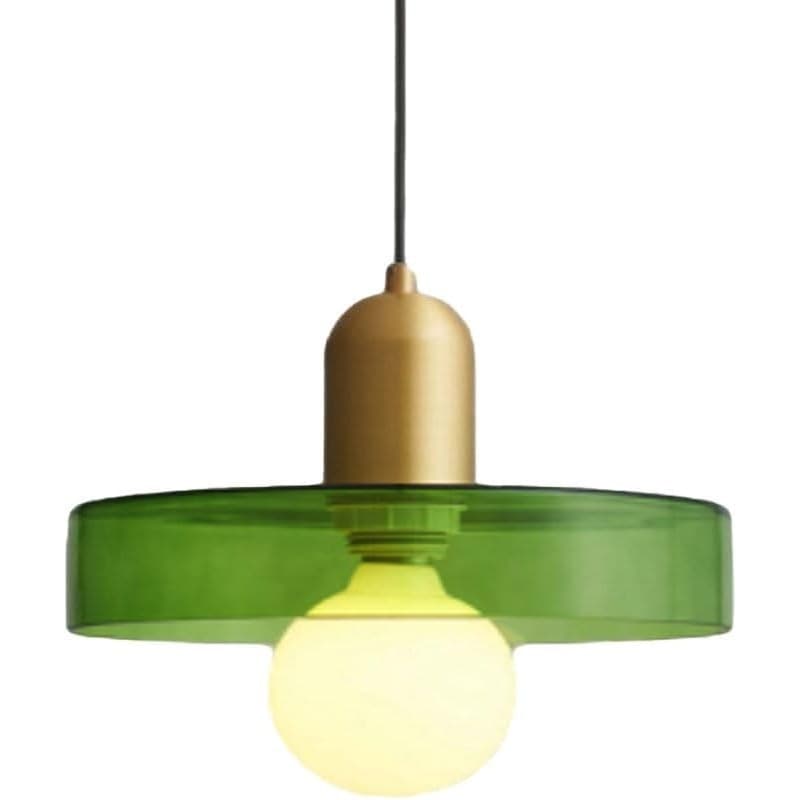 Green Glass Pendant Light Brass Gold Kitchen Island Hanging Lamp E26