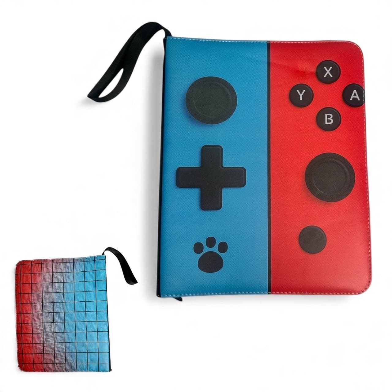 9 Pocket Card Binder Zipper Waterproof Album TCG Holder Gaming Console Style
