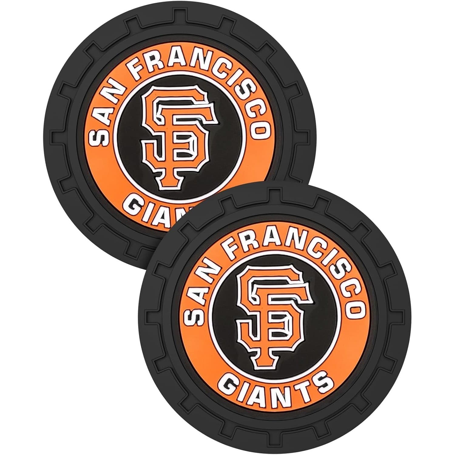 San Francisco Giants Car Cup Holder Coasters Silicone Non Slip 2.75"