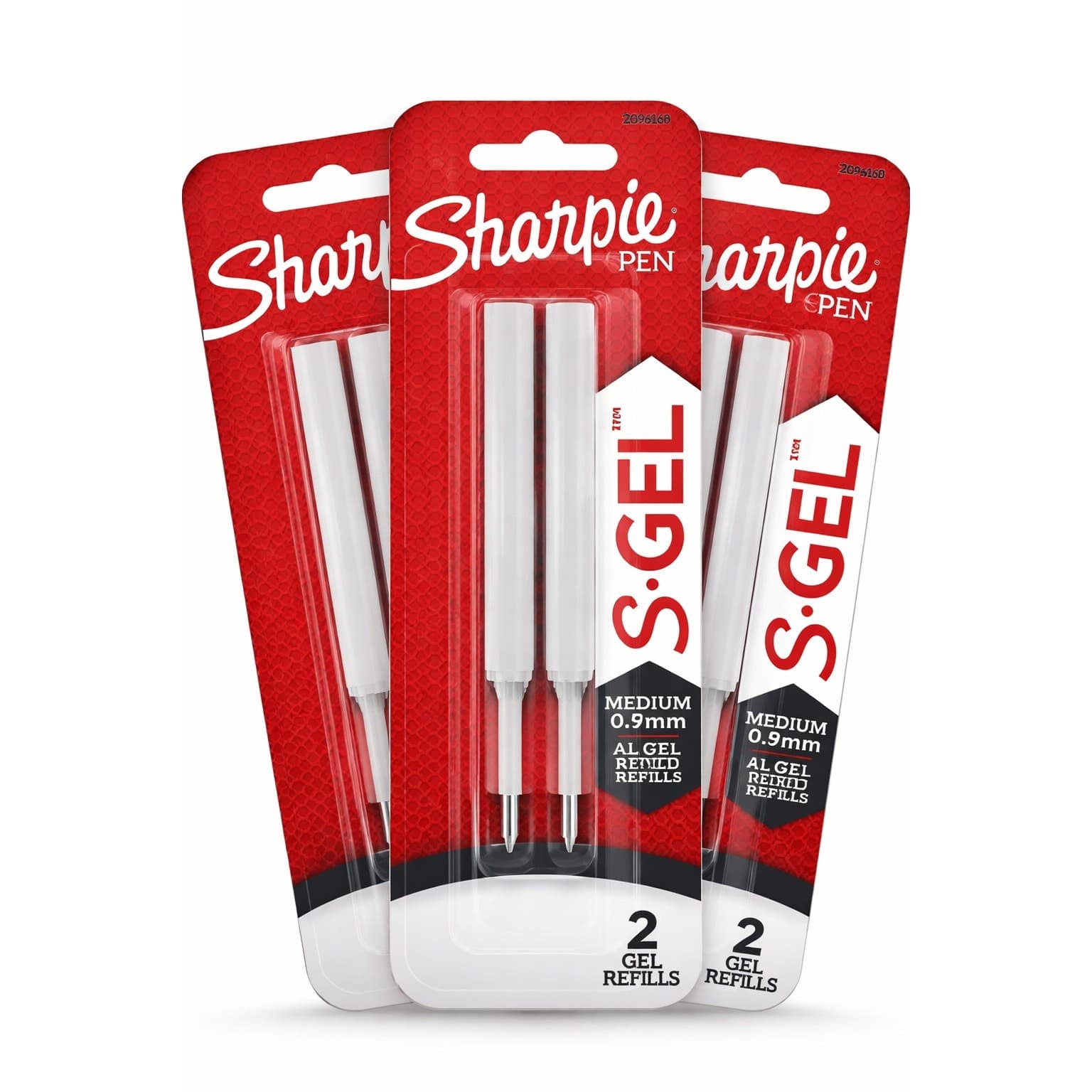 Sharpie S-Gel 0.7mm Black Gel Pen Refills Medium Point 6 Count New