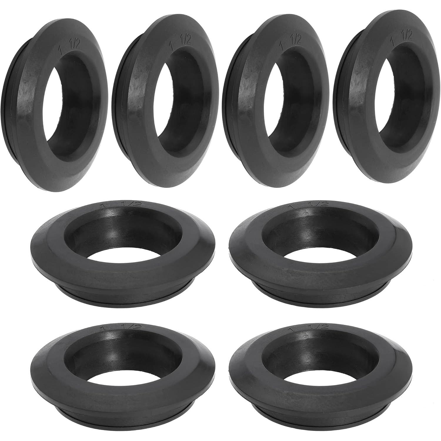 1 1/2 Inch Rubber Tank Sealing Adapter Flexible Compression Grommet 8 Pack