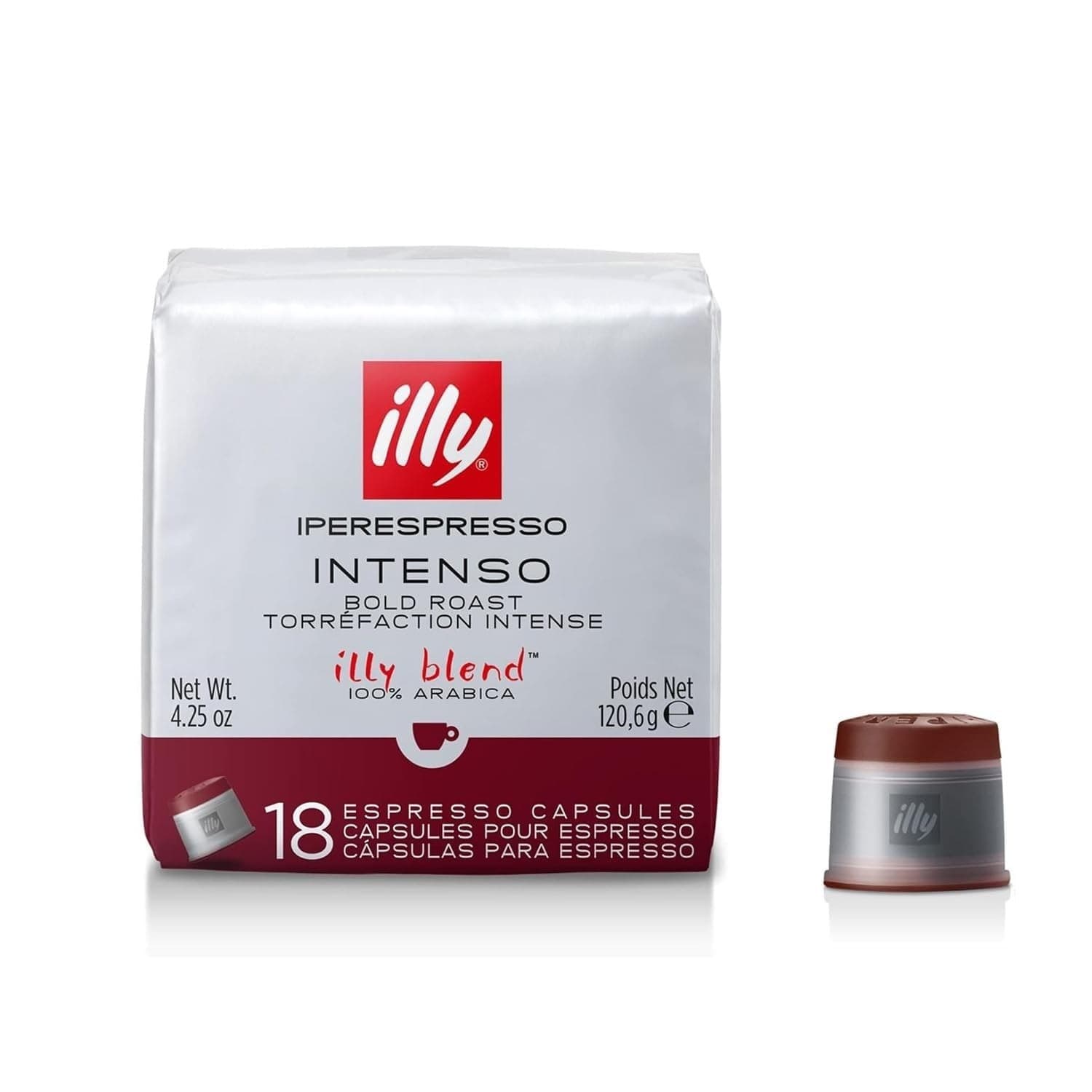 illy IperEspresso Intenso Dark Roast Coffee Capsules 18 Count 100% Arabica