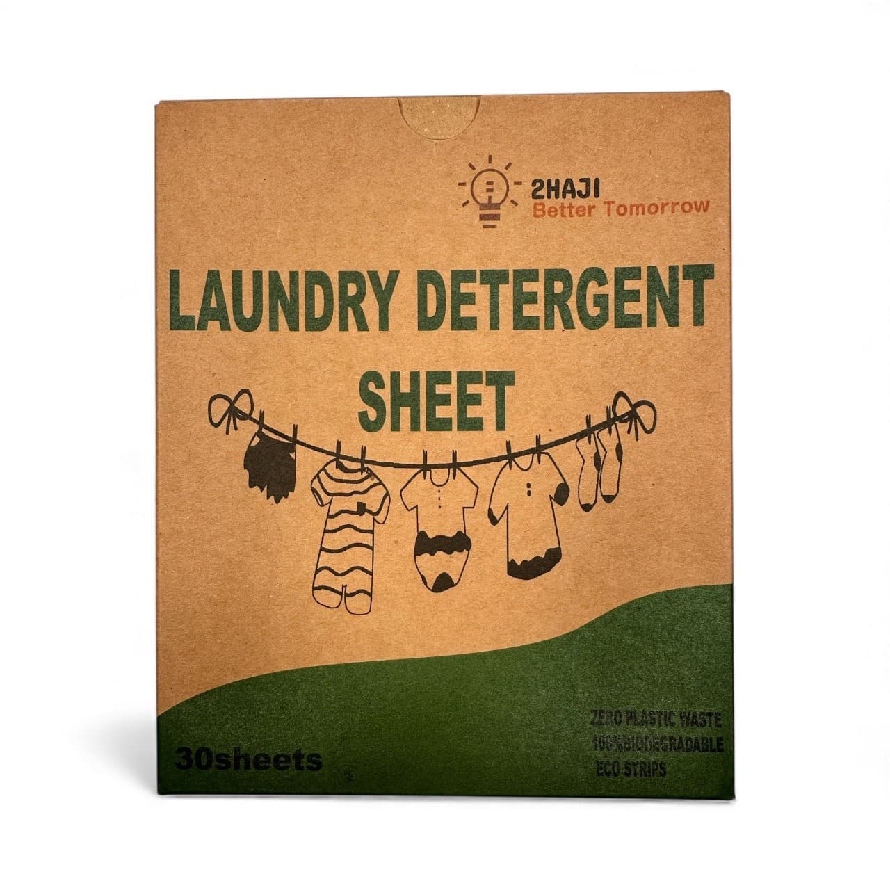 Laundry Detergent Sheets 30 Pack Eco Strips Fresh Scent Zero Plastic Waste