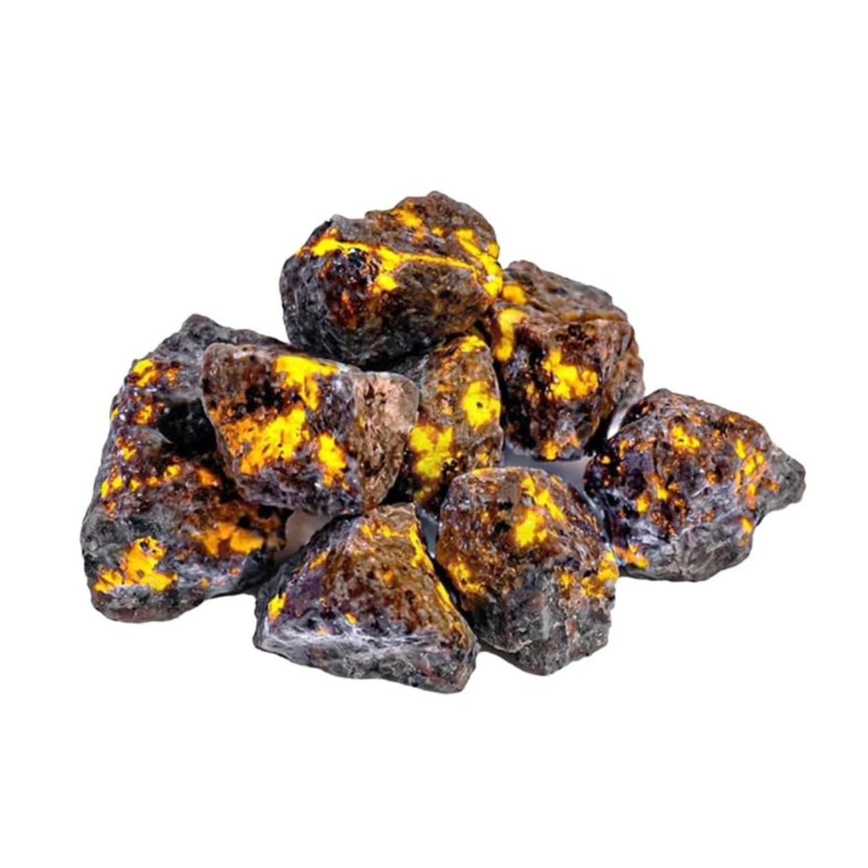 Yooperlite Stones 0.45 lb Bulk Rough UV Reactive Glow Crystal Natural Rock