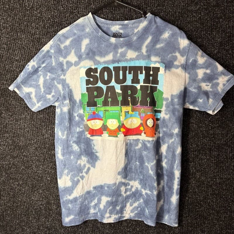 South Park Main Characters Graphic Tie Dye T-Shirt
