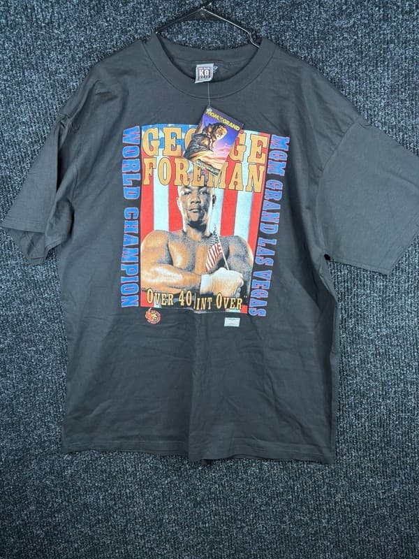 Vintage 1993 George Foreman World Champion MGM Grand K.O. Wear T-Shirt