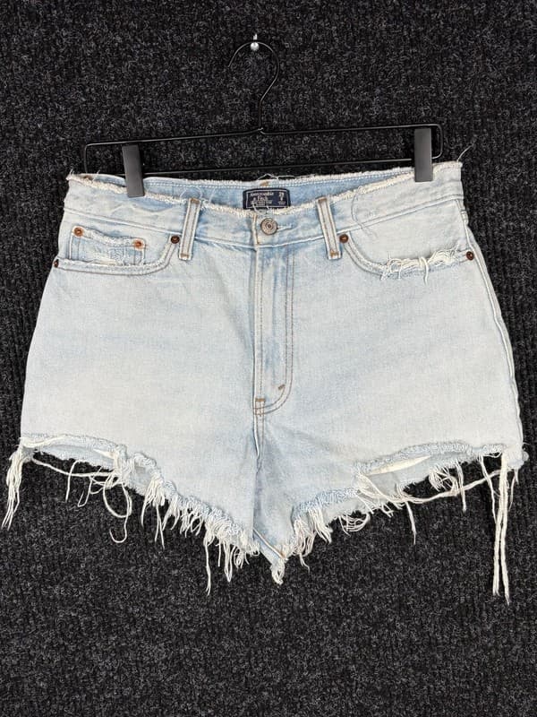 Abercrombie & Fitch Annie High Rise Cutoff Denim Shorts Size 29/8