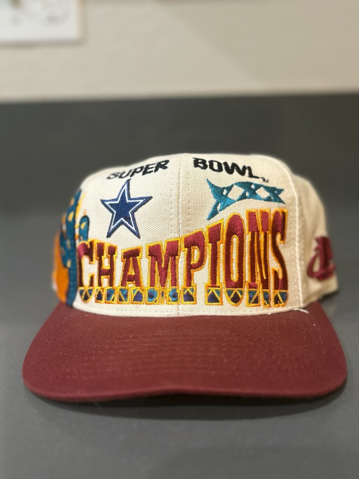 VTG Dallas Cowboys Hat Cap Super Bowl XXX Champions Logo Athletic Hat