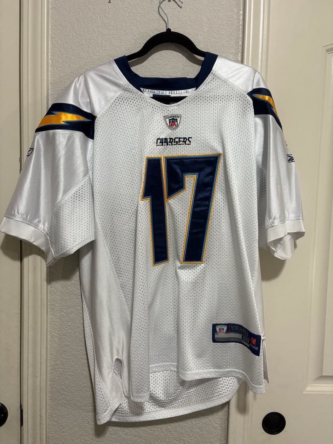 Reebok San Diego Chargers Philip Rivers 17 NFL Jersey Size 50