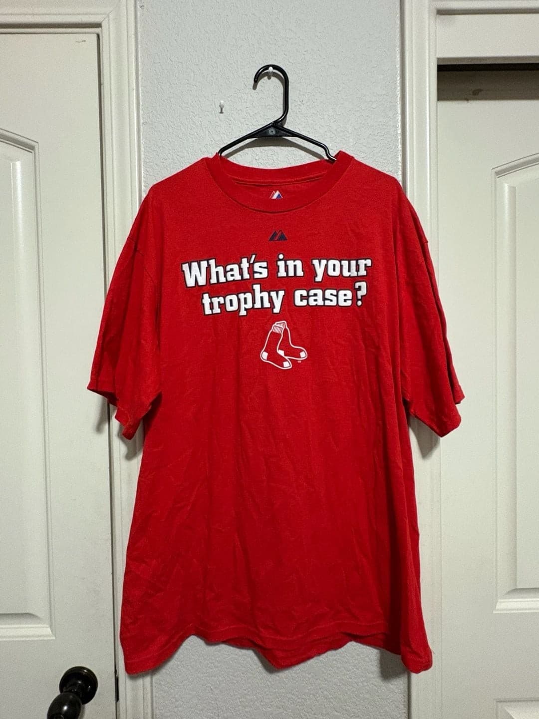 Majestic Boston Red Sox What's In Your Trophy Case T-Shirt Red