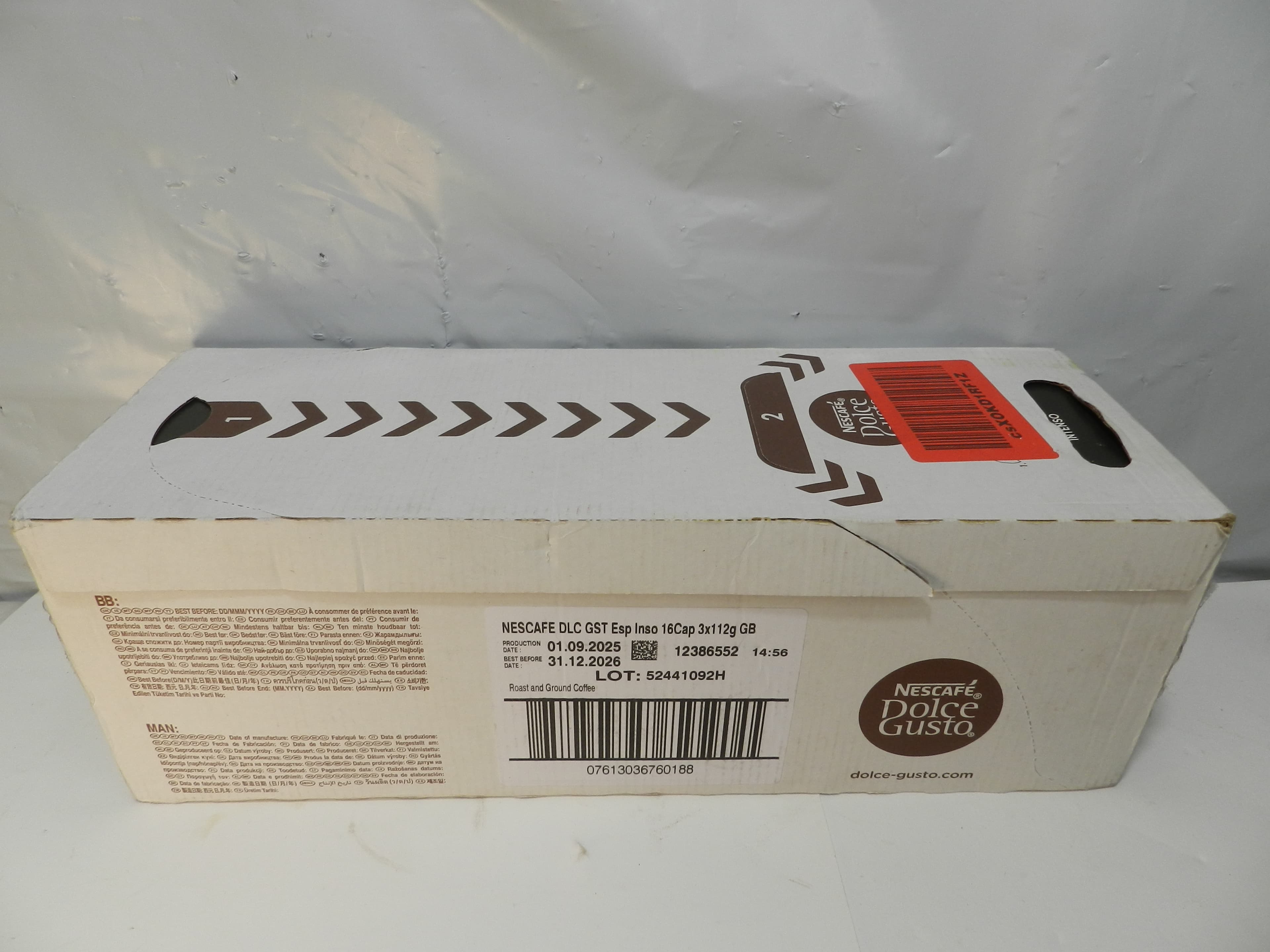 Nescafe Dolce Gusto Coffee Pods, Espresso Intenso, 16 capsules (P63K)