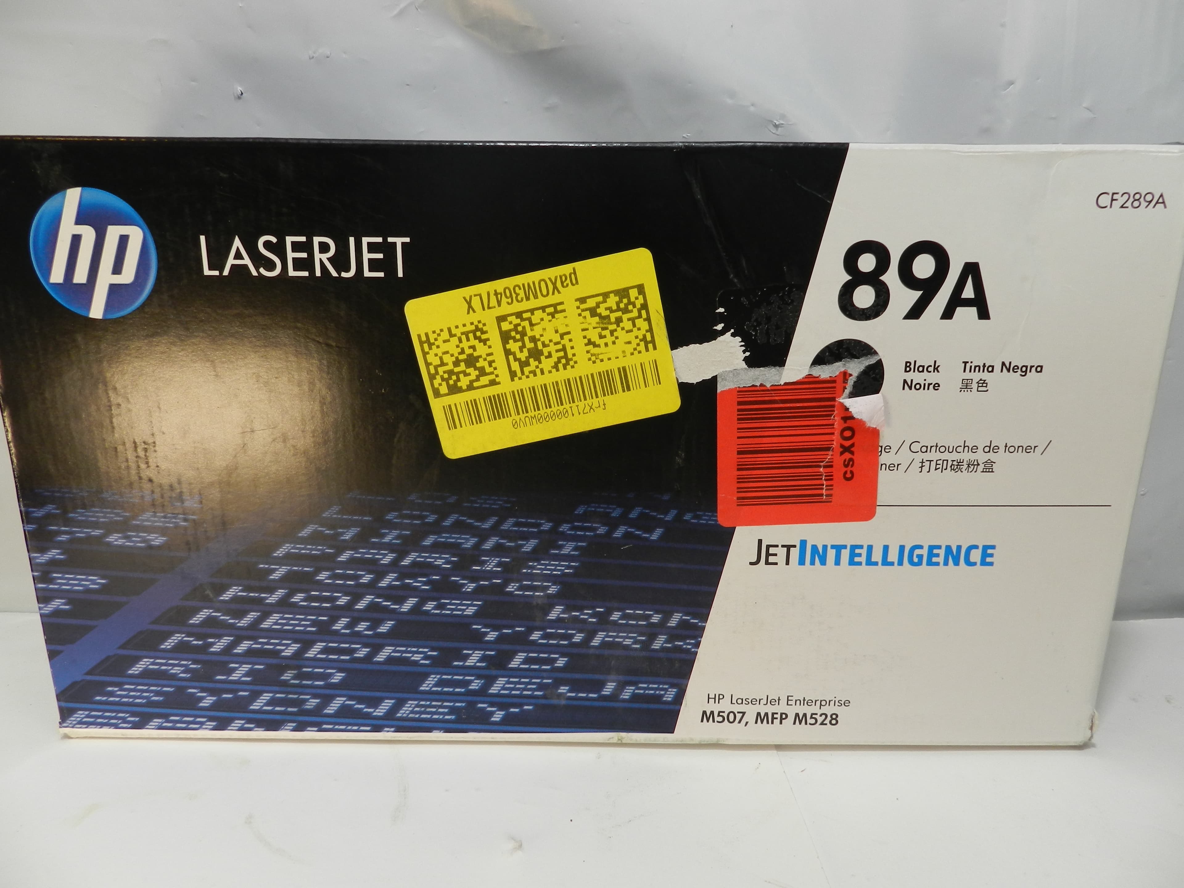 HP 89A CF289A Black Toner Cartridge Genuine OEM LaserJet Standard Yield (P65K)