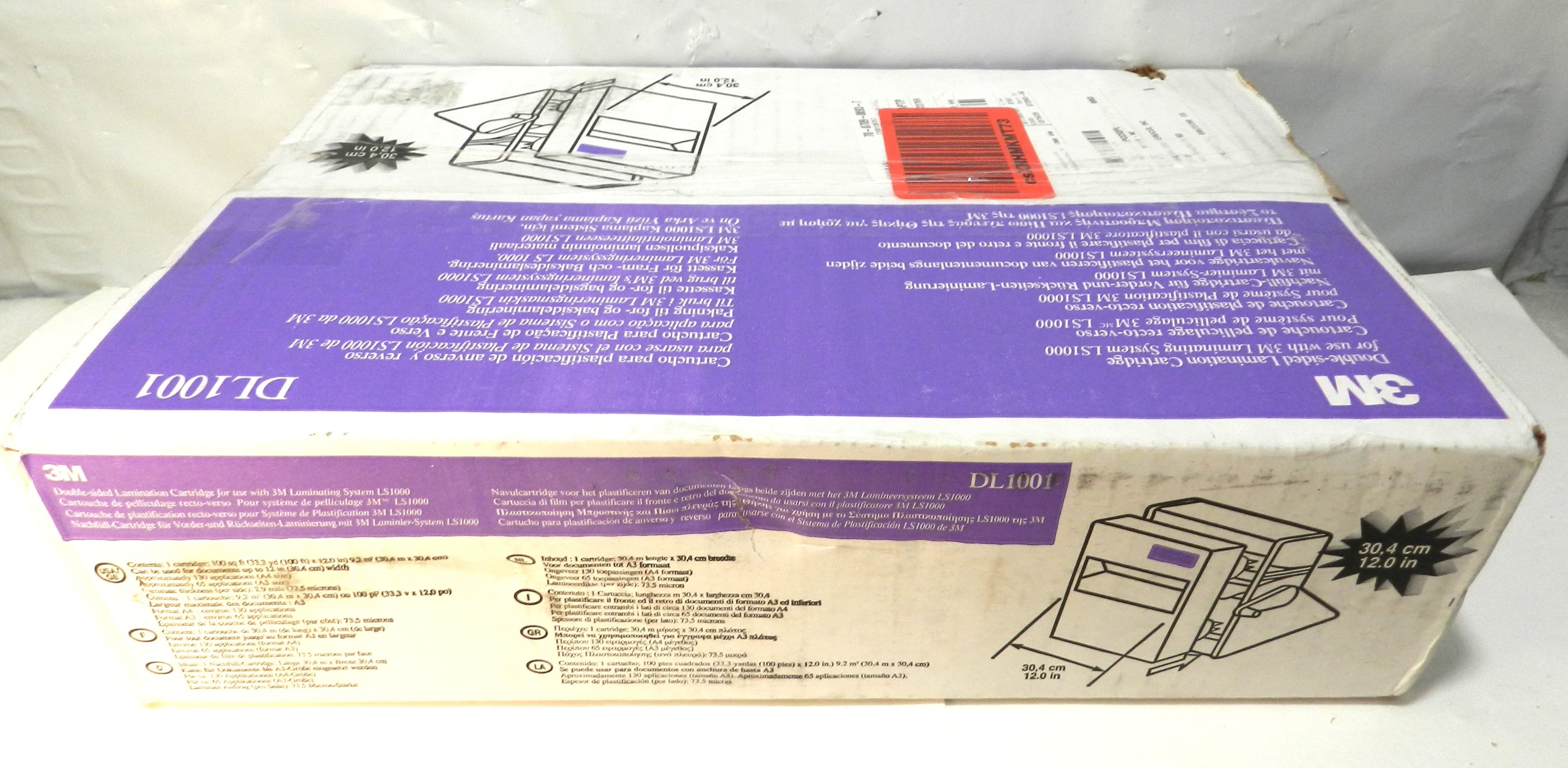 3M Double Sided Lamination Cartridge DL1001 for LS1000 Laminating System P69K