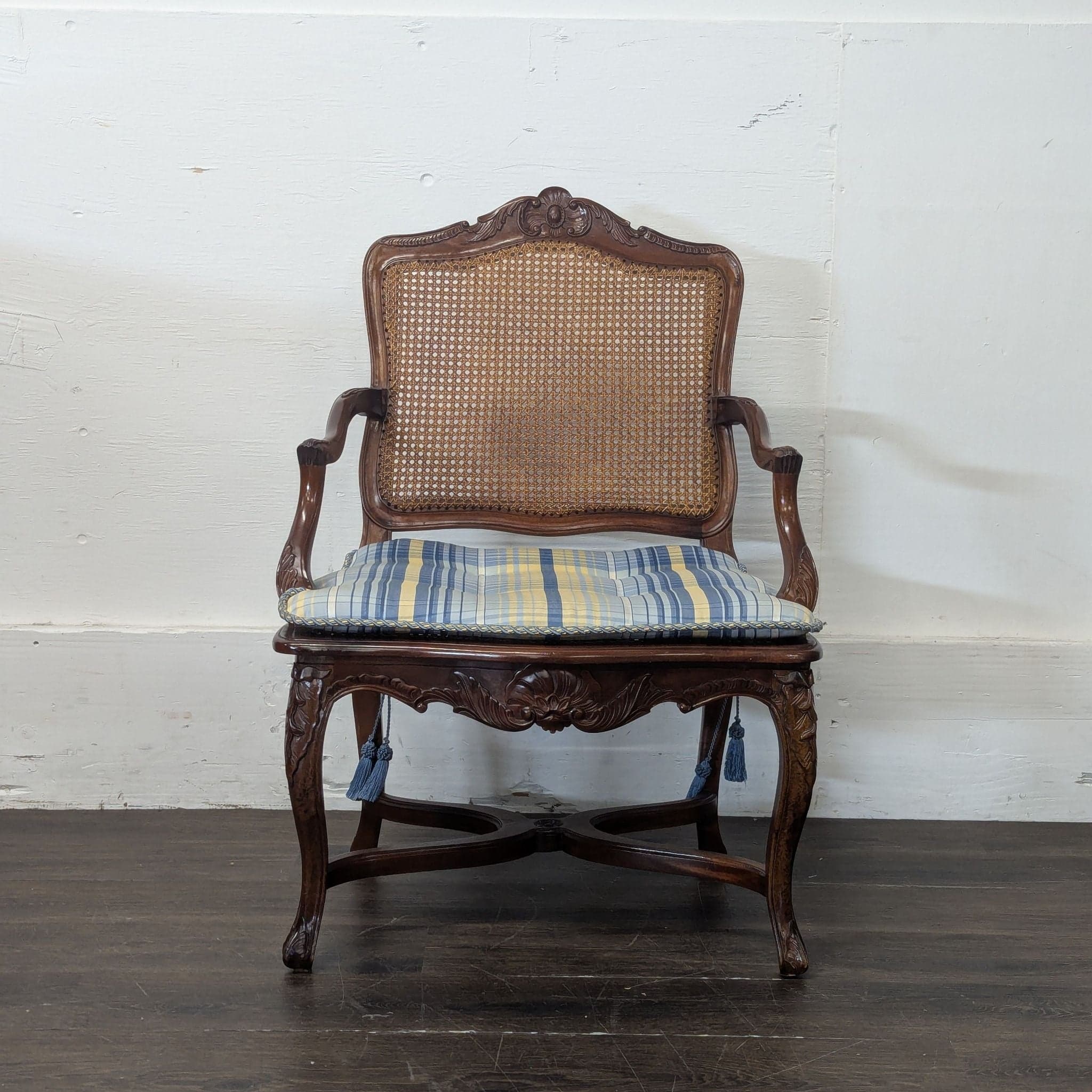 French Style Carved Dining/Lounge Armchair