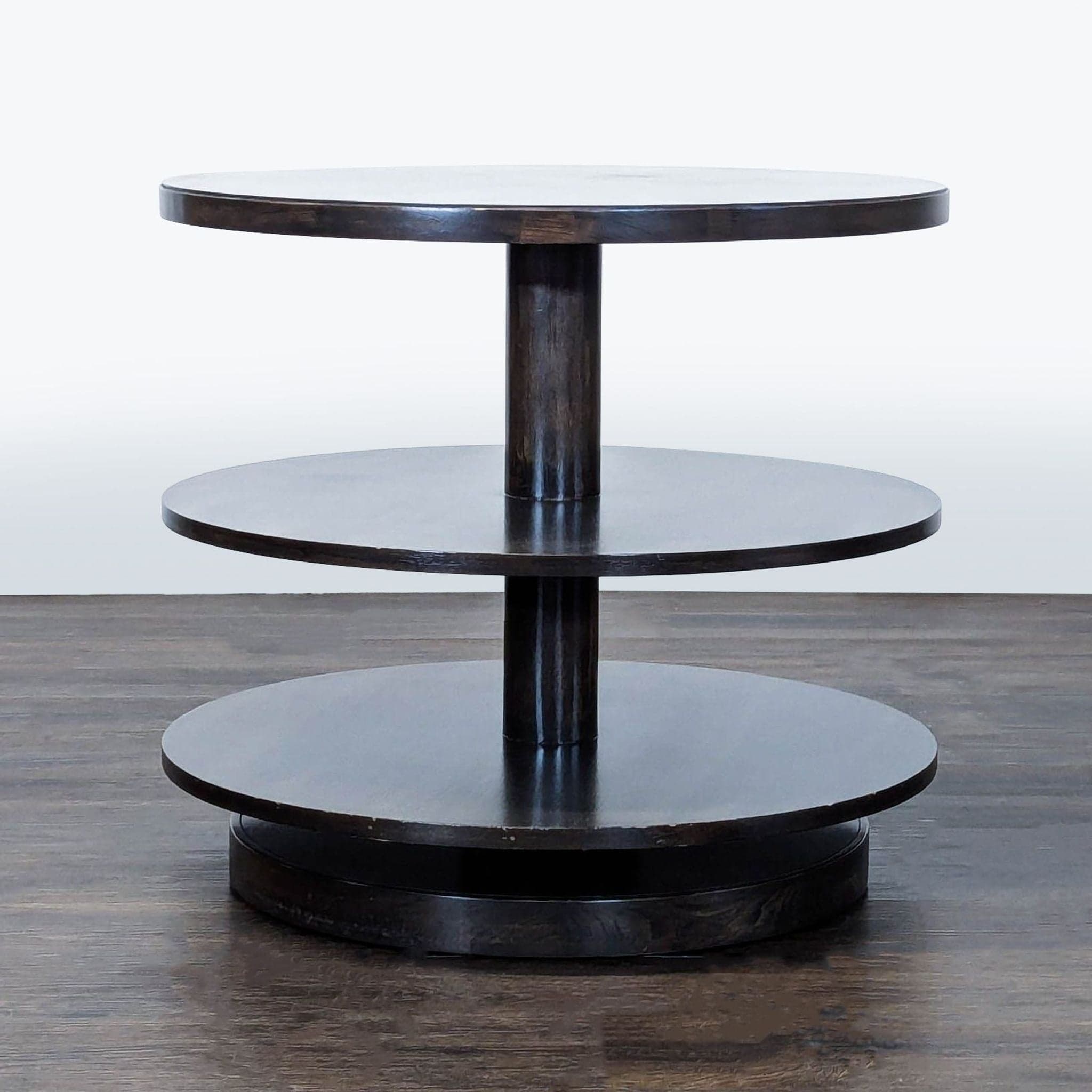 Vintage Vanguard Furniture Three Tier Side Table