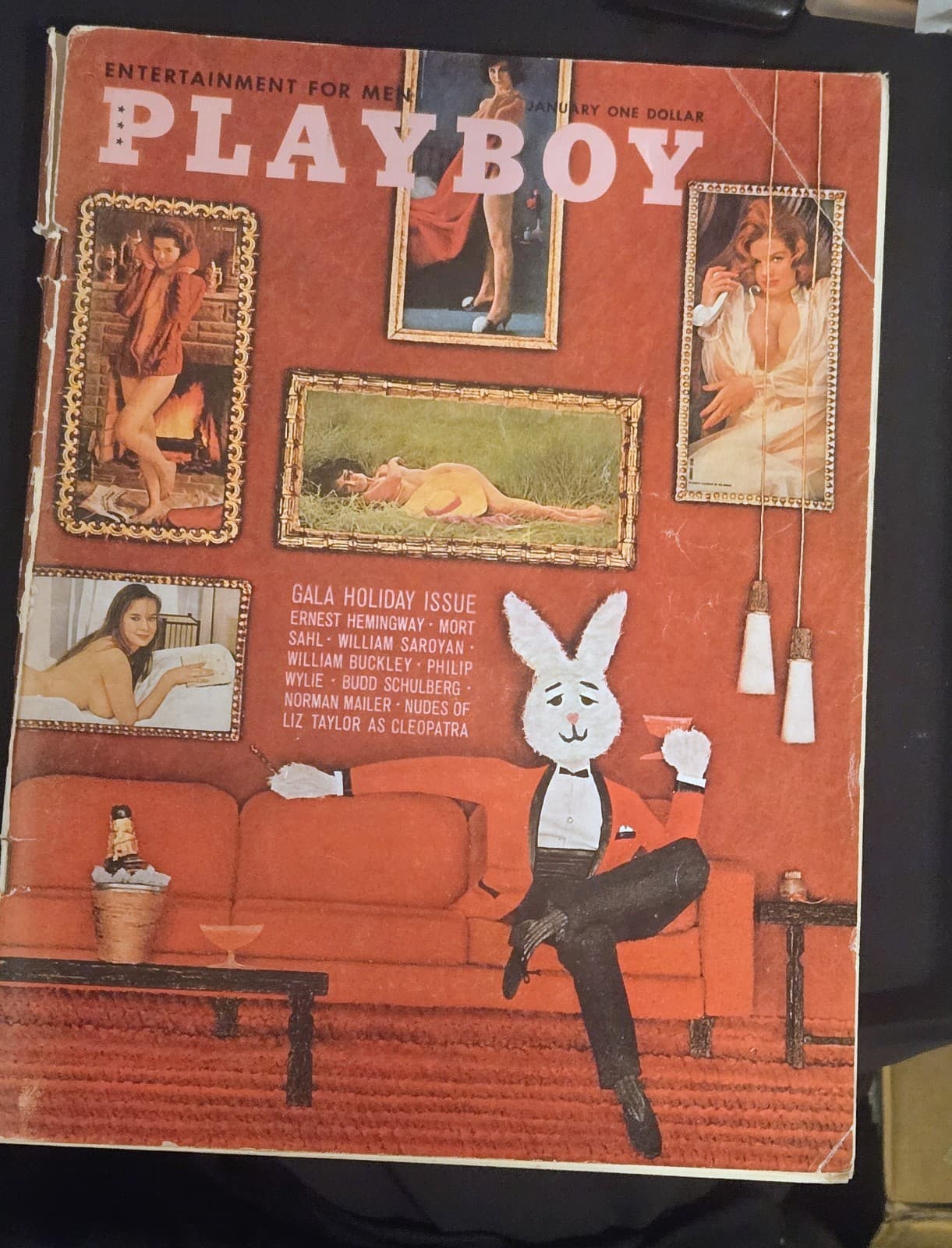 PLAYBOY MAGAZINE JANUARY 1963 GALA HOLIDAY ISSUE GOOD CONDITION