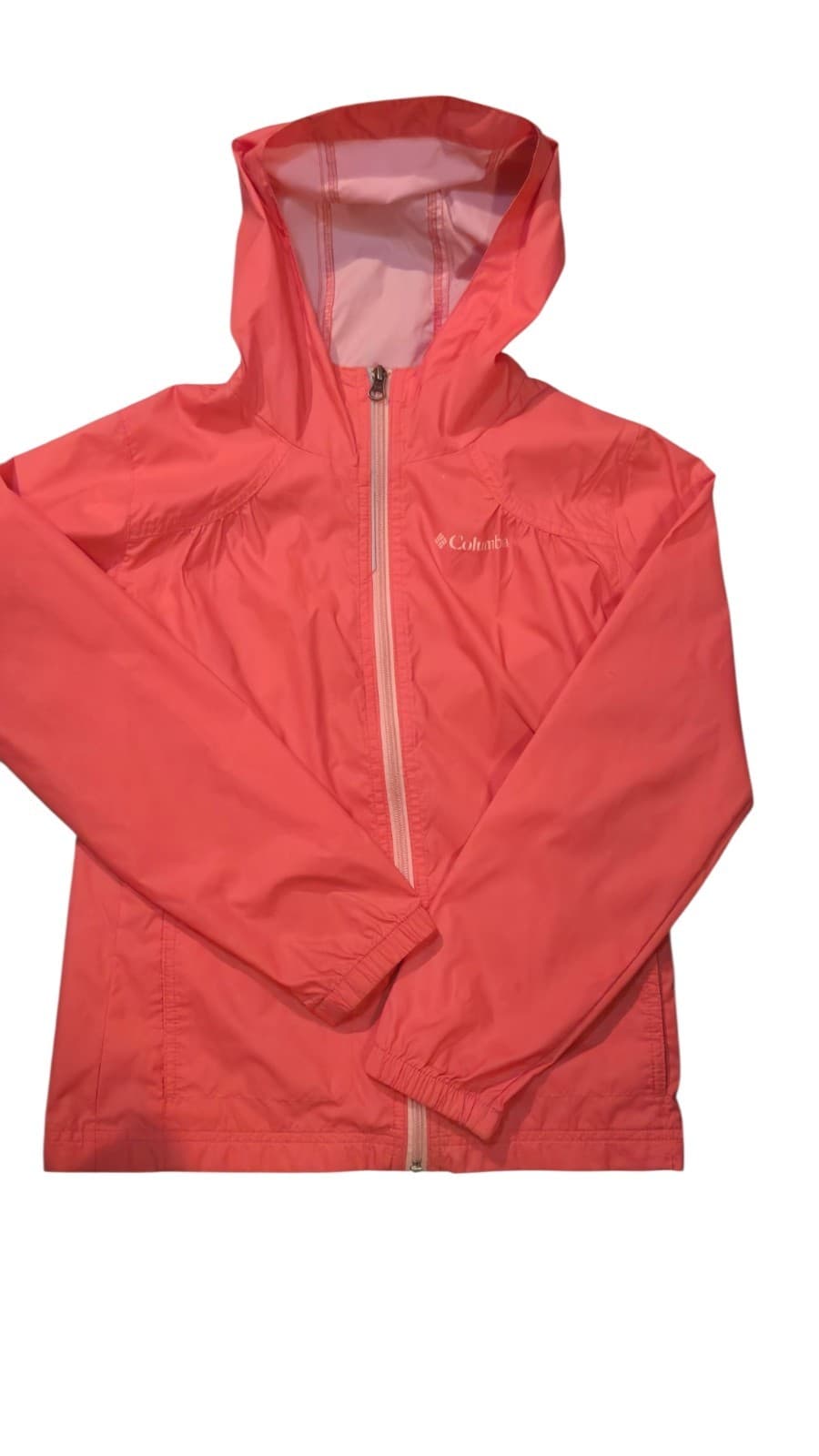 Girl’s Columbia Jacket/Windbreaker Size Med. Coral
