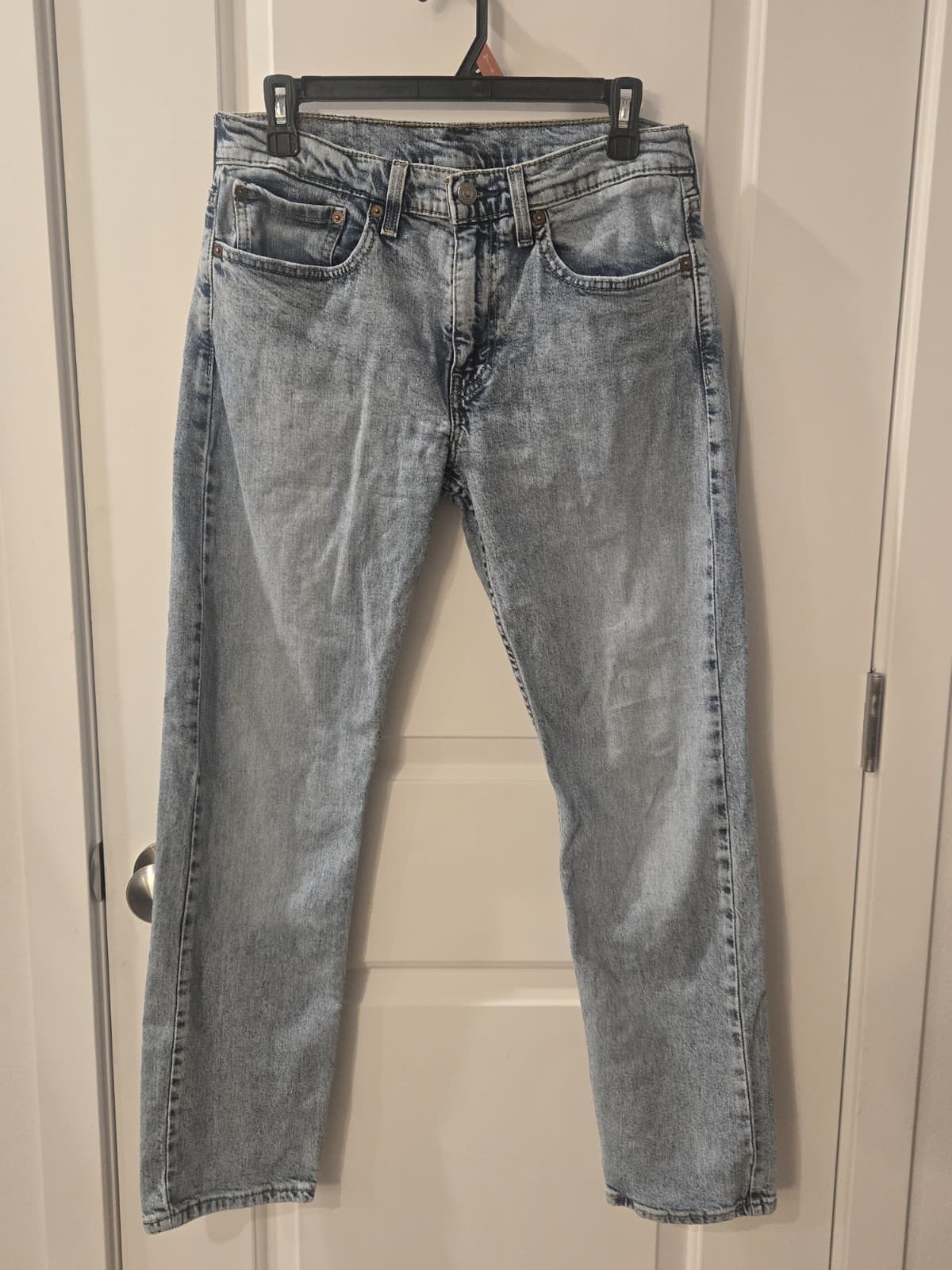 Levi’s 502 Taper Jeans Womens 31x30 Light Wash Denim High Rise Mom Style