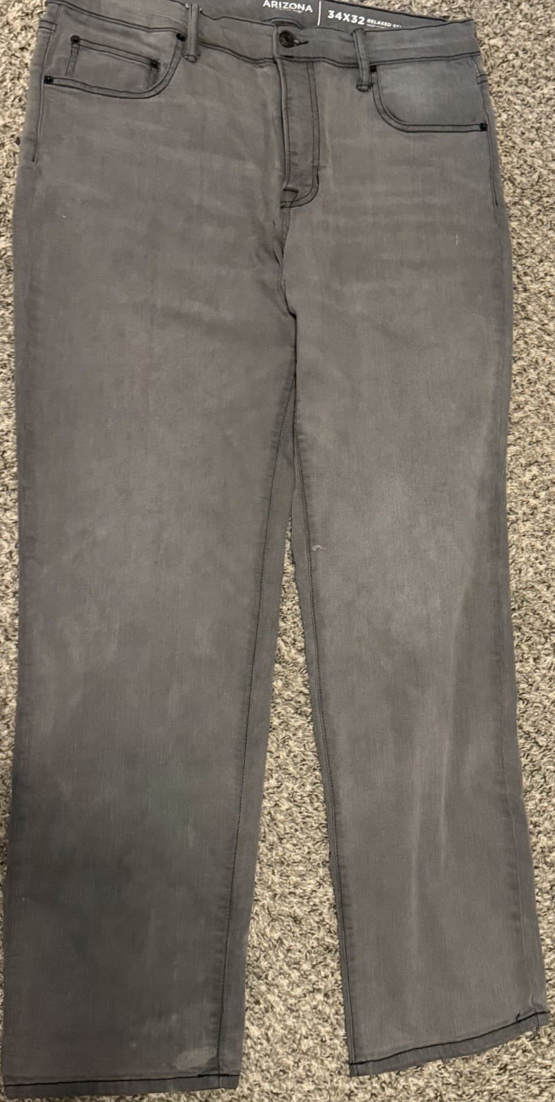 Arizona Jean Co Jeans Men 34 X 32 Dark Wash Skinny Slim Fit Jeans New