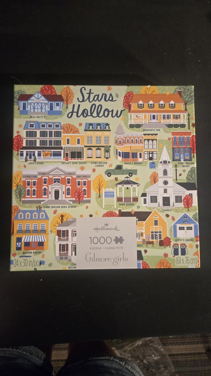 Gilmore Girls Stars Hollow Map Puzzle 1000 Piece Hallmark Gift