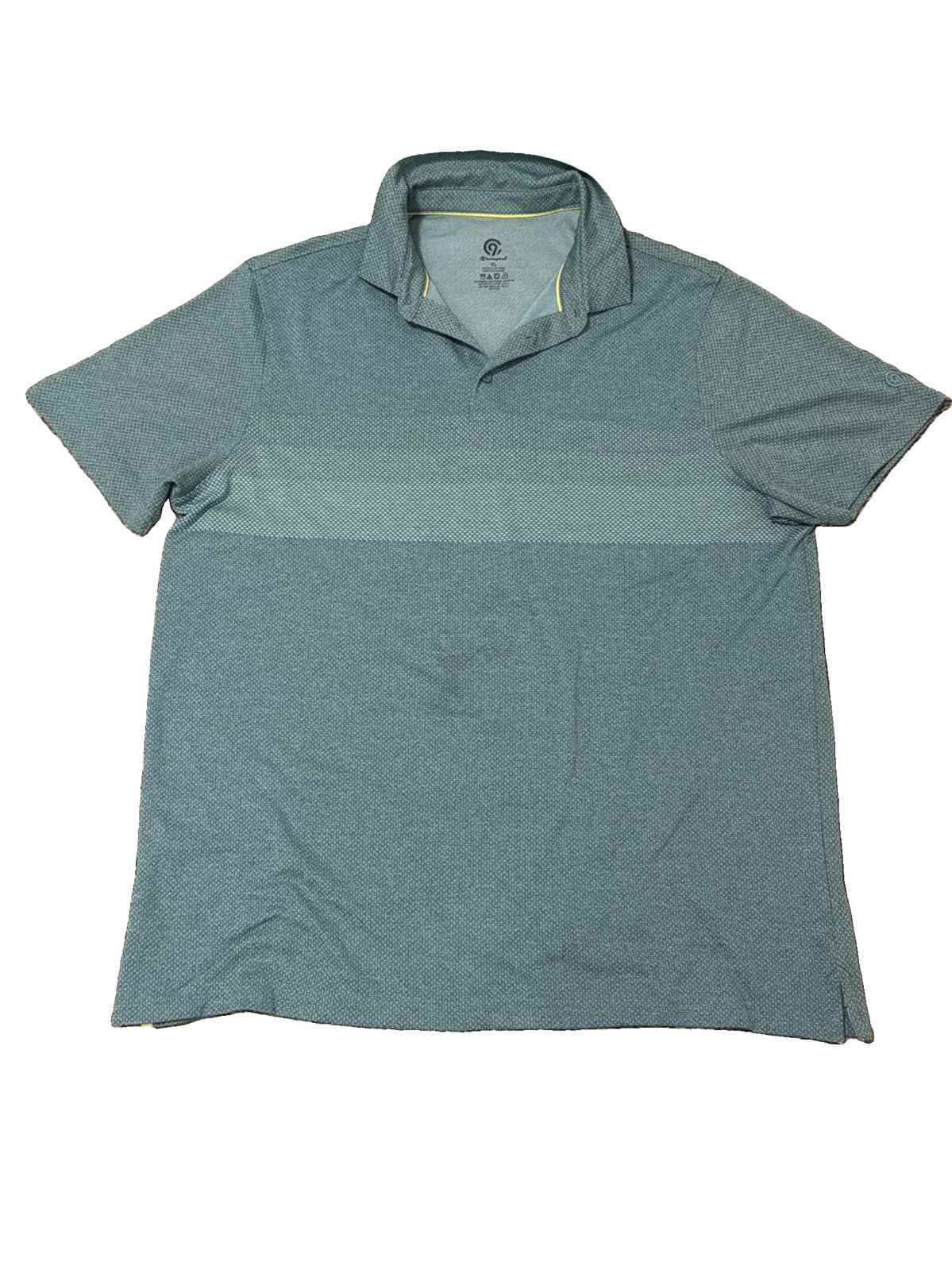 Champion Shirt Mens Large Green Short Sleeve Polo Lightweight Polyester Casual