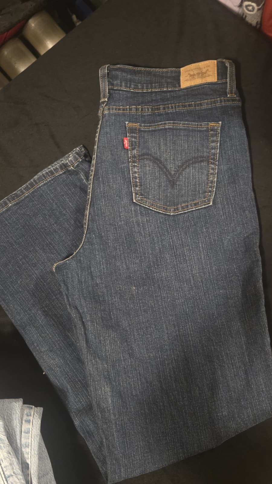Levi’s 505 Women’s Jeans Size 16 Straight Leg Stretch Medium Wash Denim EUC W135