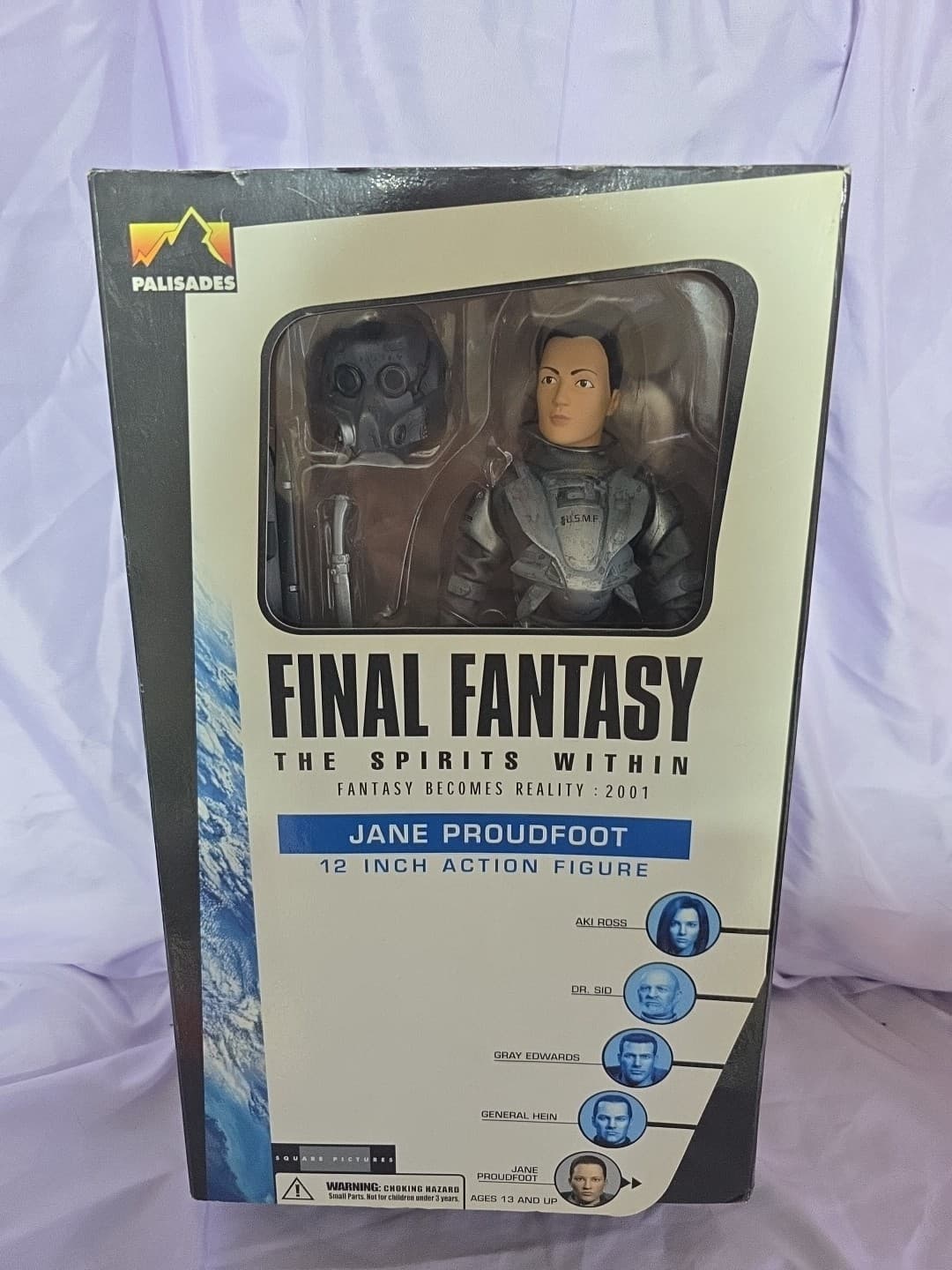 Final Fantasy The Spirits Within Jane Proudfoot 12” Action Figure Used in box