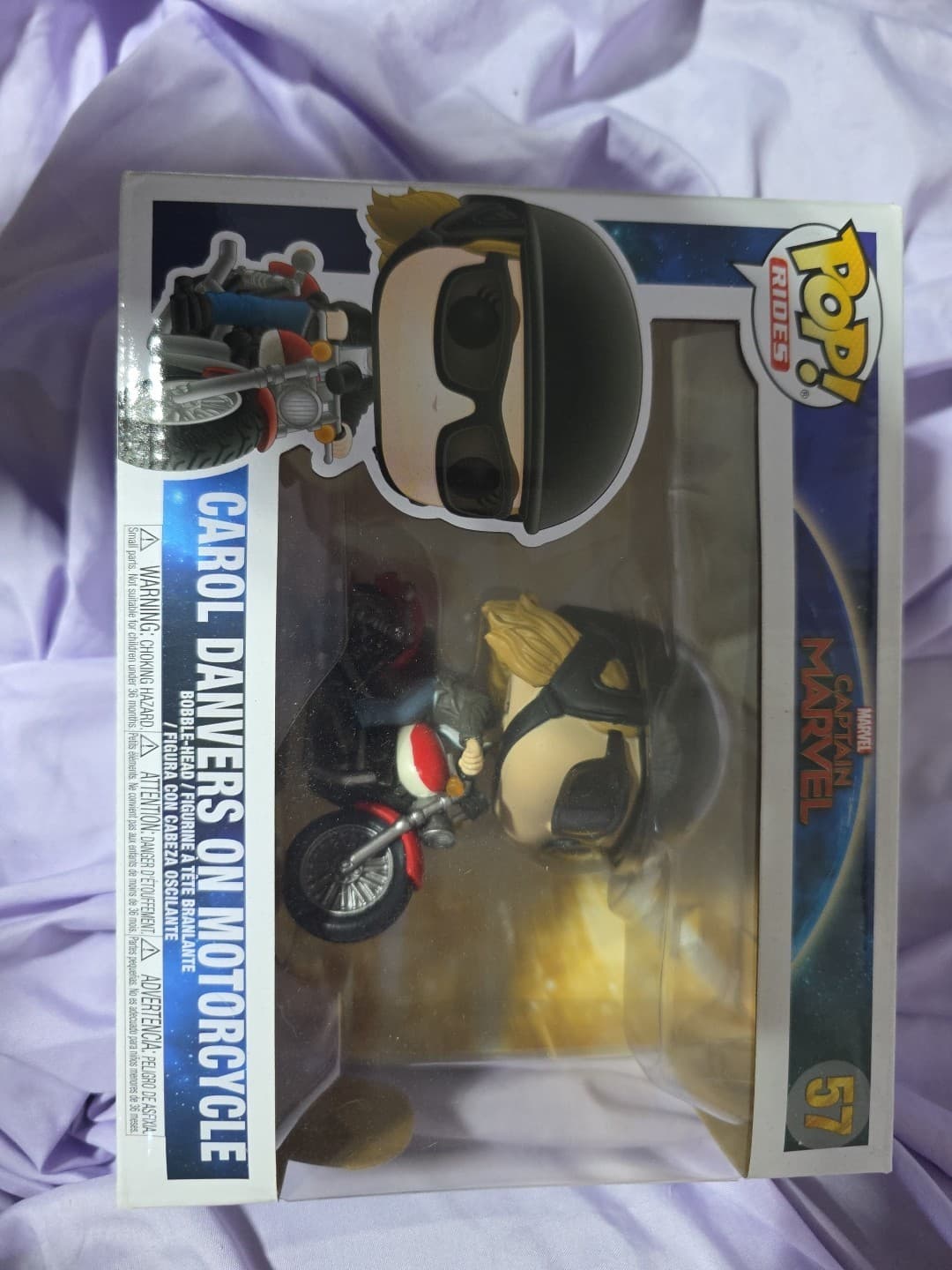 Funko Pop! Rides: Marvel - Carol Danvers on Motorcycle #57