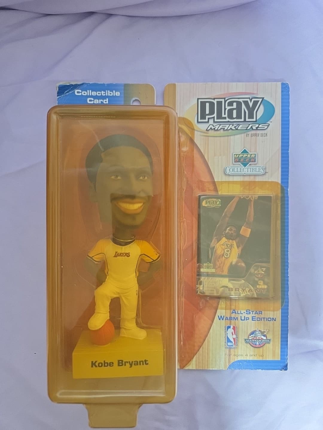 Official Limited Edition NBA Play Makers Lakers Kobe Bryant w/ Collectible Card