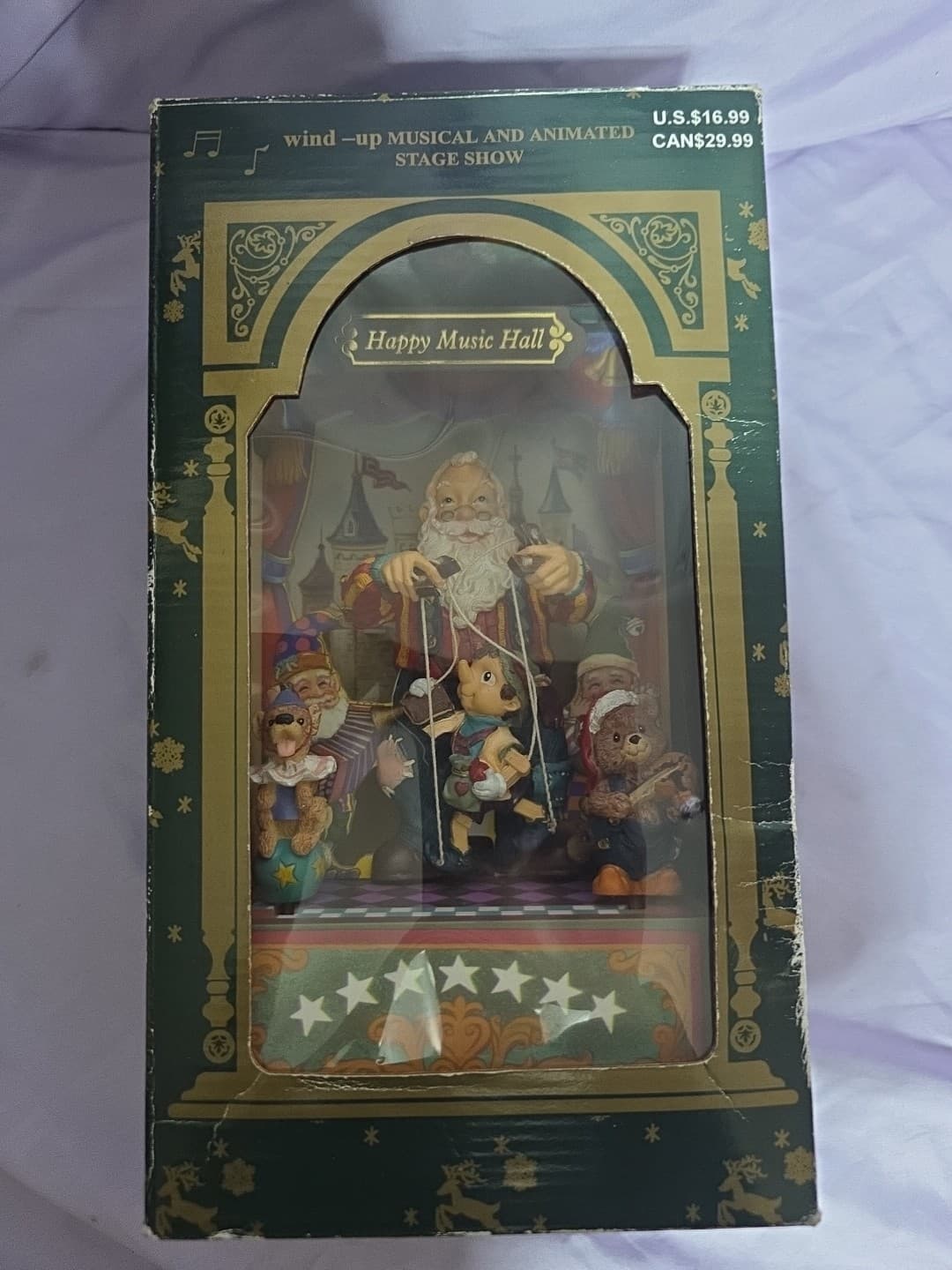 Wind Up Musical Animated Stage Show Happy Music Hall Santa Claus
