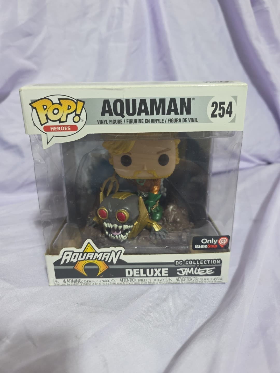 Funko Pop! Vinyl of Jim Lee Deluxe Aquaman - Gamestop Exclusive